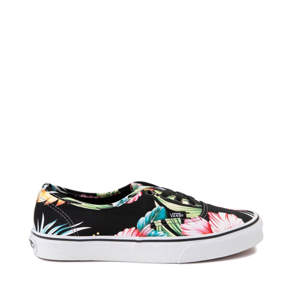 Vans Women's Floral Black Sneakers. Size 9.
